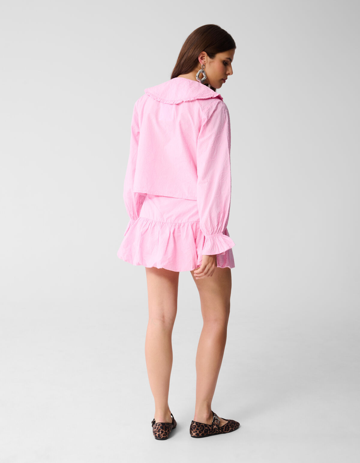 Flower Cord Balloon Mini Rok Roze SHOEBY WOMEN