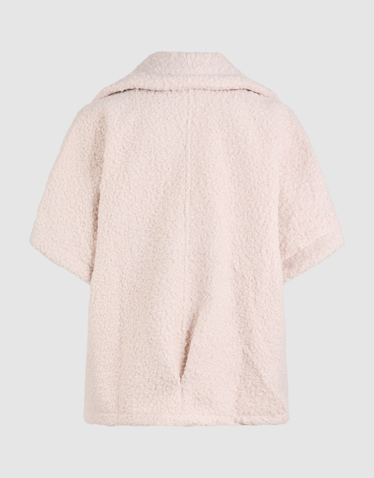 Oversized Teddy Gilet Gebroken Wit SHOEBY WOMEN