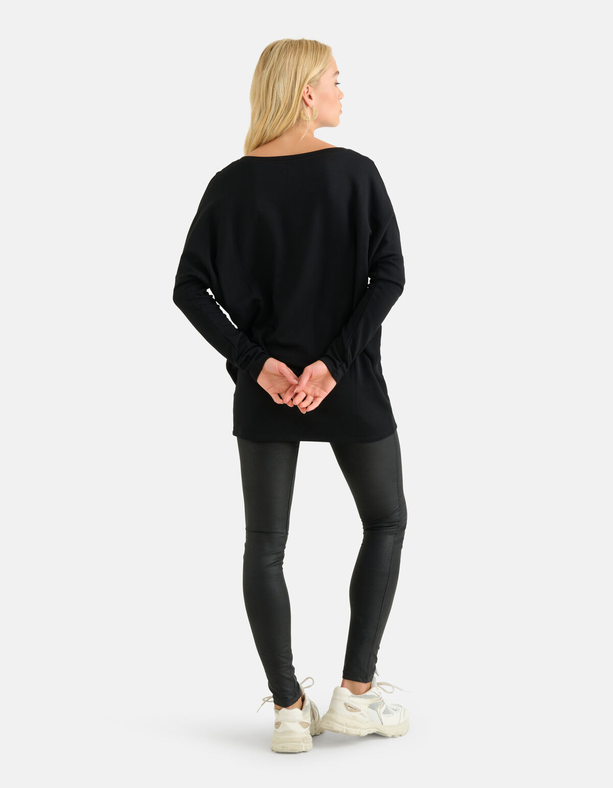 Basis Oversized Top Zwart SHOEBY WOMEN