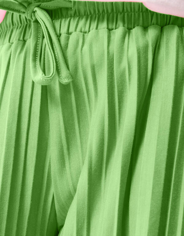 Pliss&eacute; Broek Lichtgroen SHOEBY GIRLS