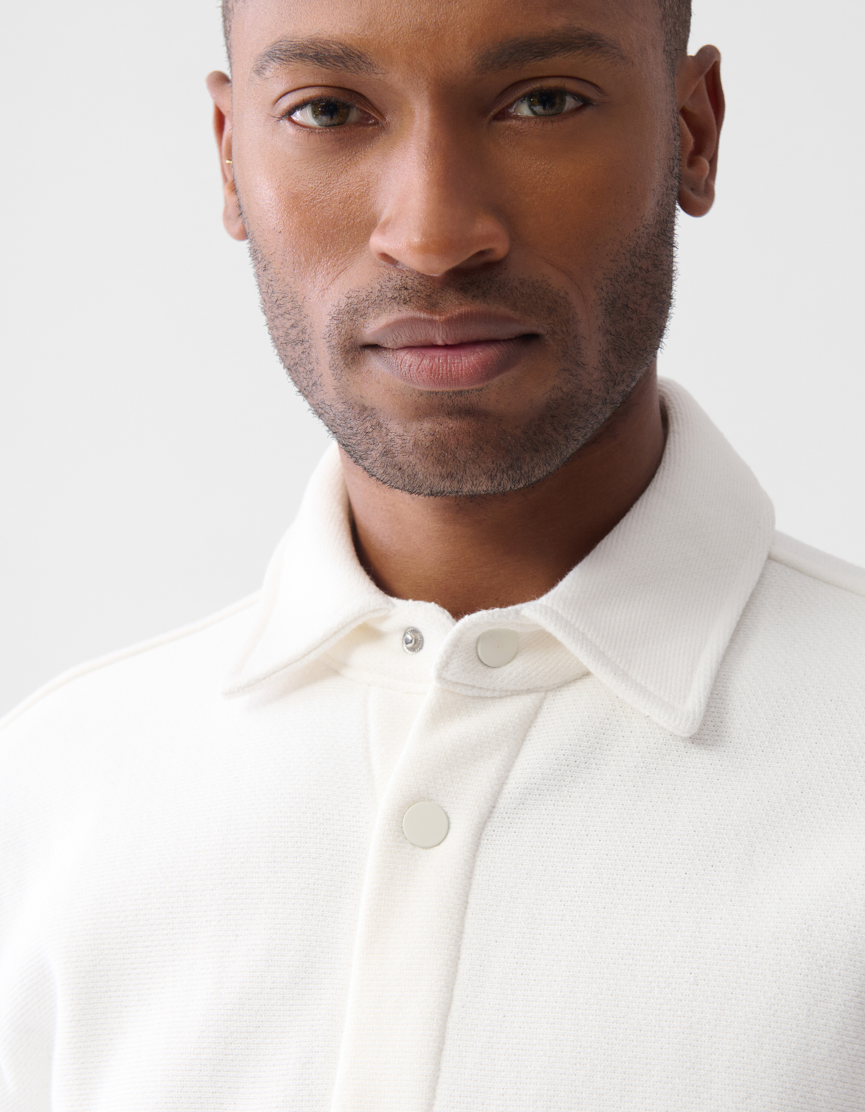 Pique Overshirt Gebroken Wit SHOEBY MEN