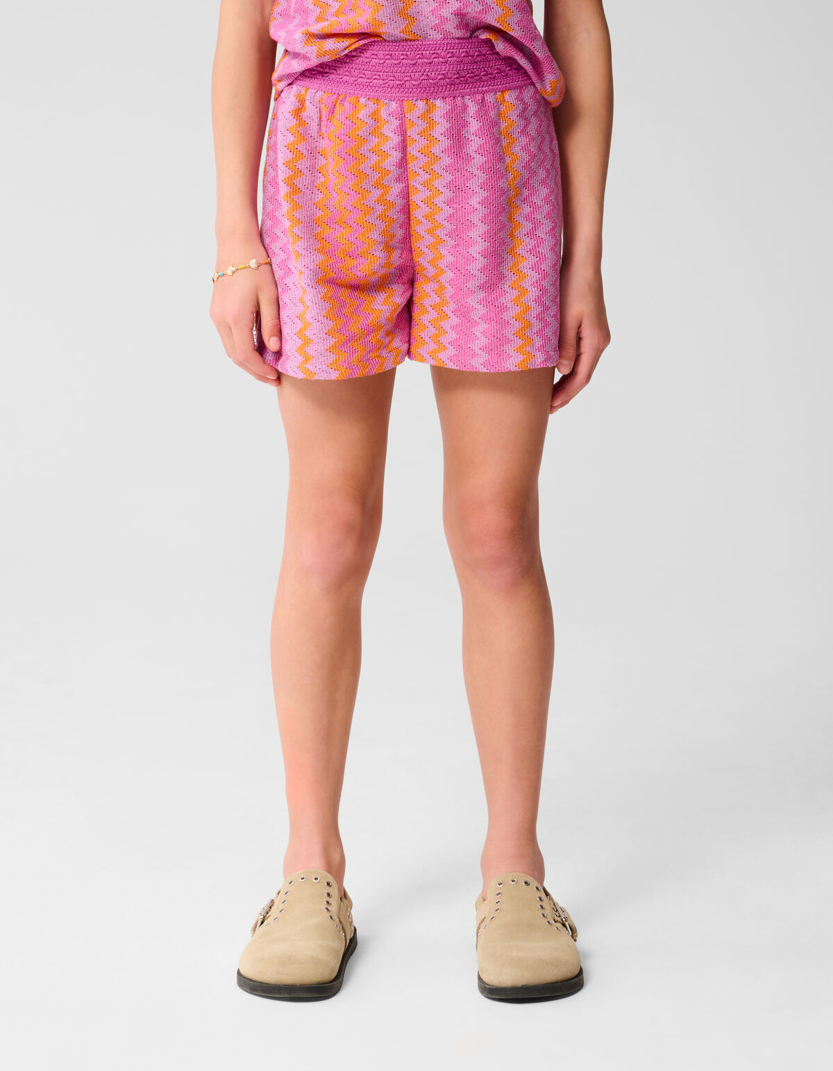 Zigzag Crochet Short Paars SHOEBY GIRLS