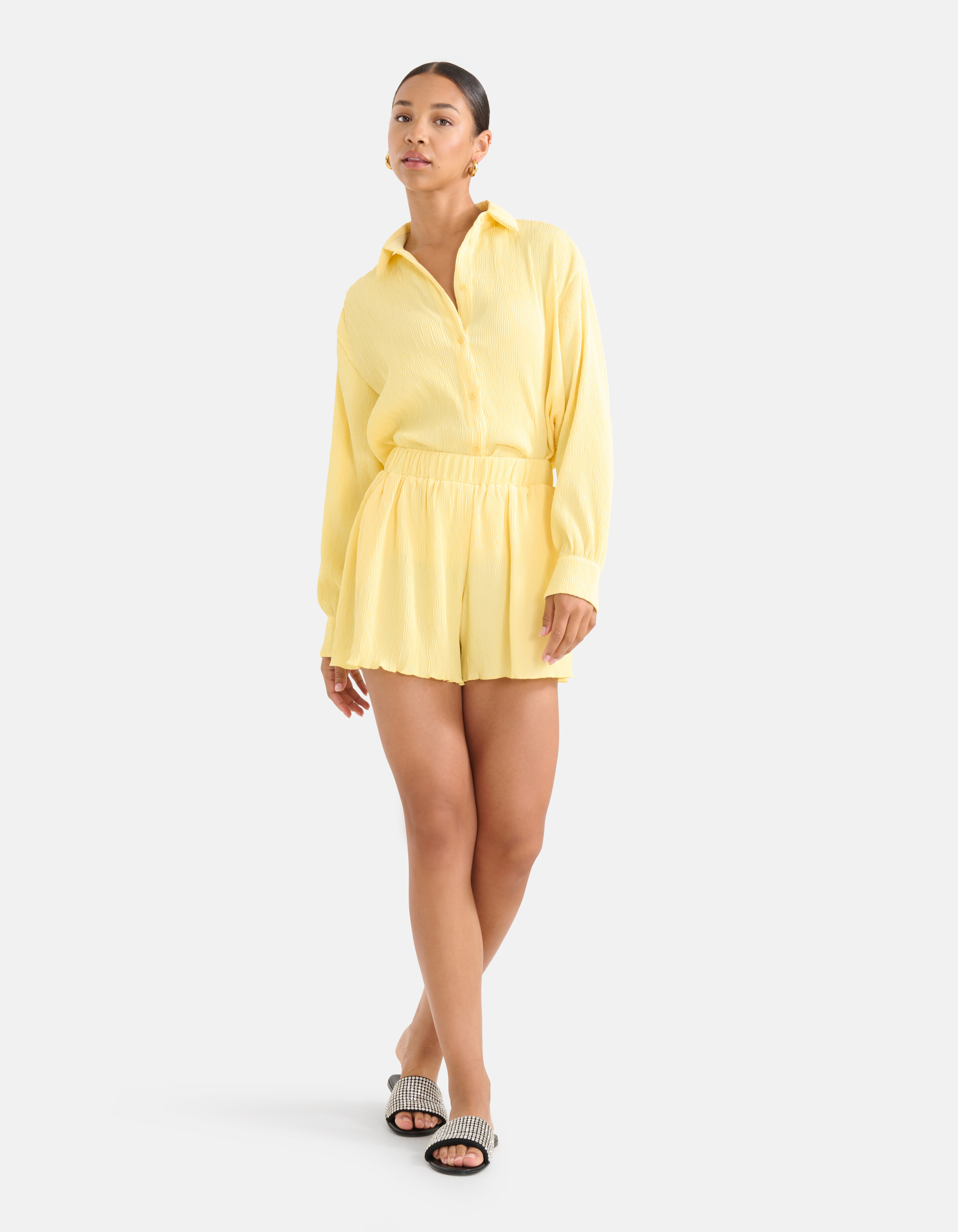 Crinkle Short Geel SHOEBY WOMEN