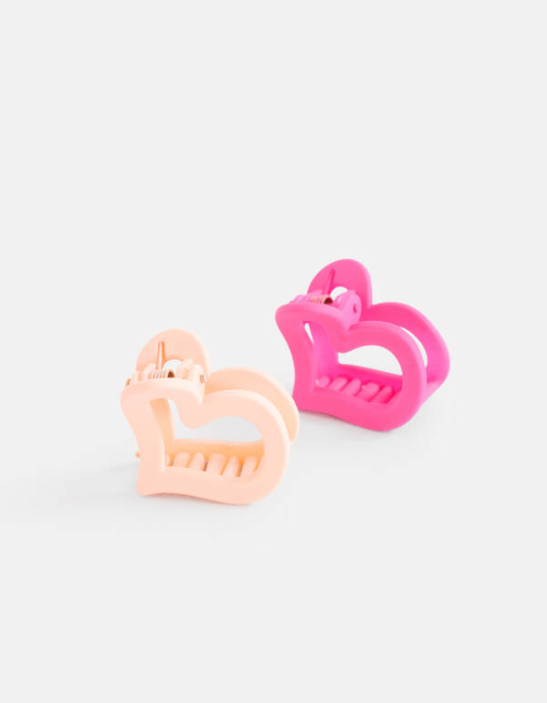 Hartjes Haarclip Set Roze SHOEBY ACCESSOIRES