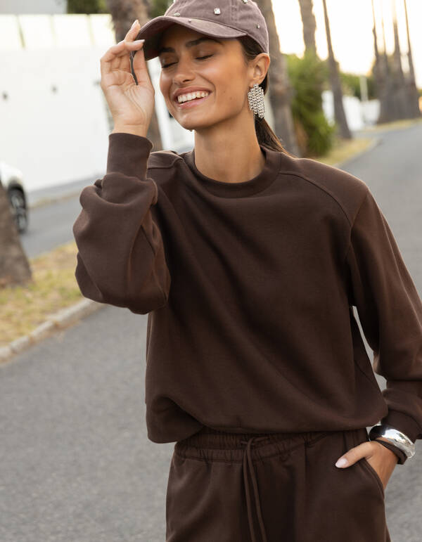 Big Shoulder Sweater Bruin SHOEBY WOMEN