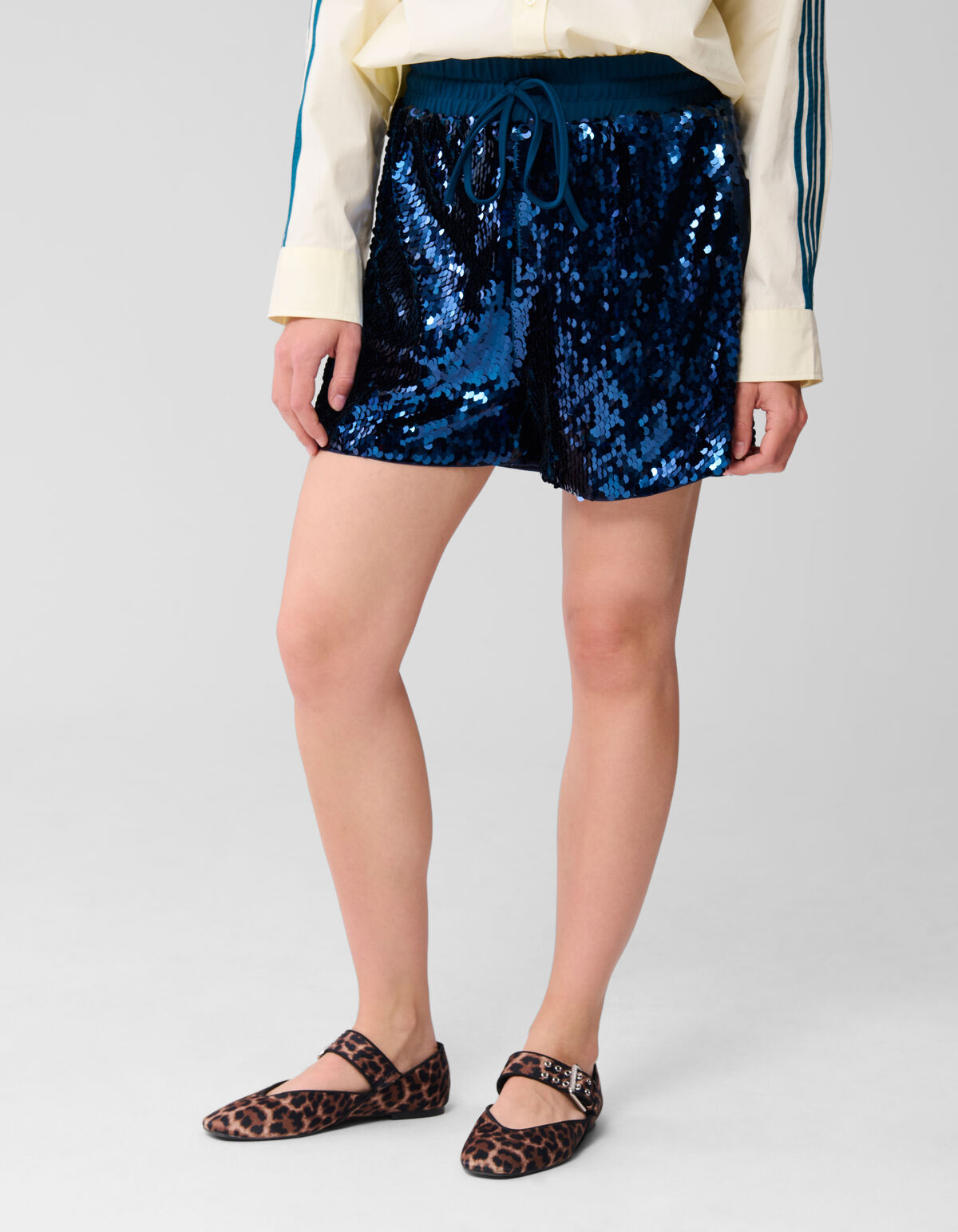 Sequin Short Blauw SHOEBY WOMEN