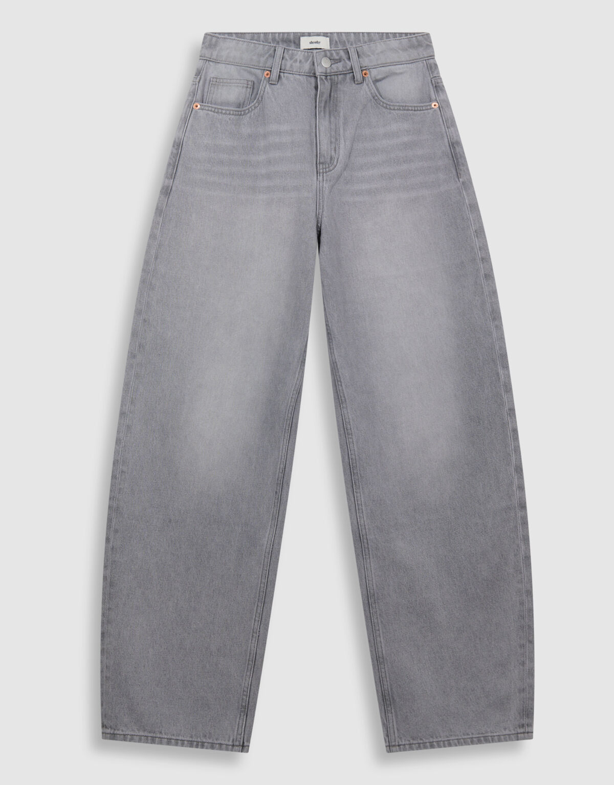 Baggy Fit Jeans Lichtgrijs SHOEBY WOMEN