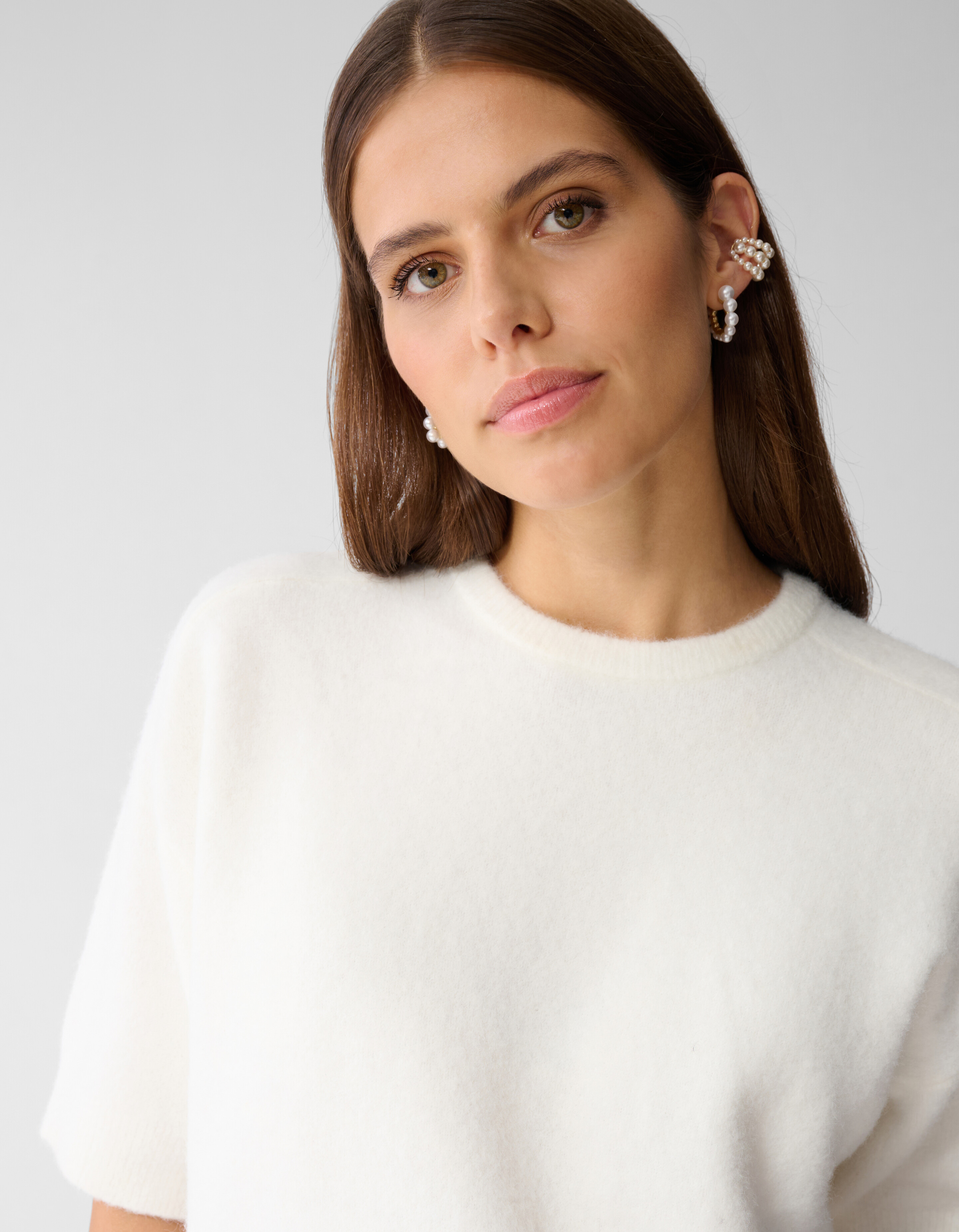 Short Sleeve Knit Top Gebroken Wit By Mieke SHOEBY WOMEN