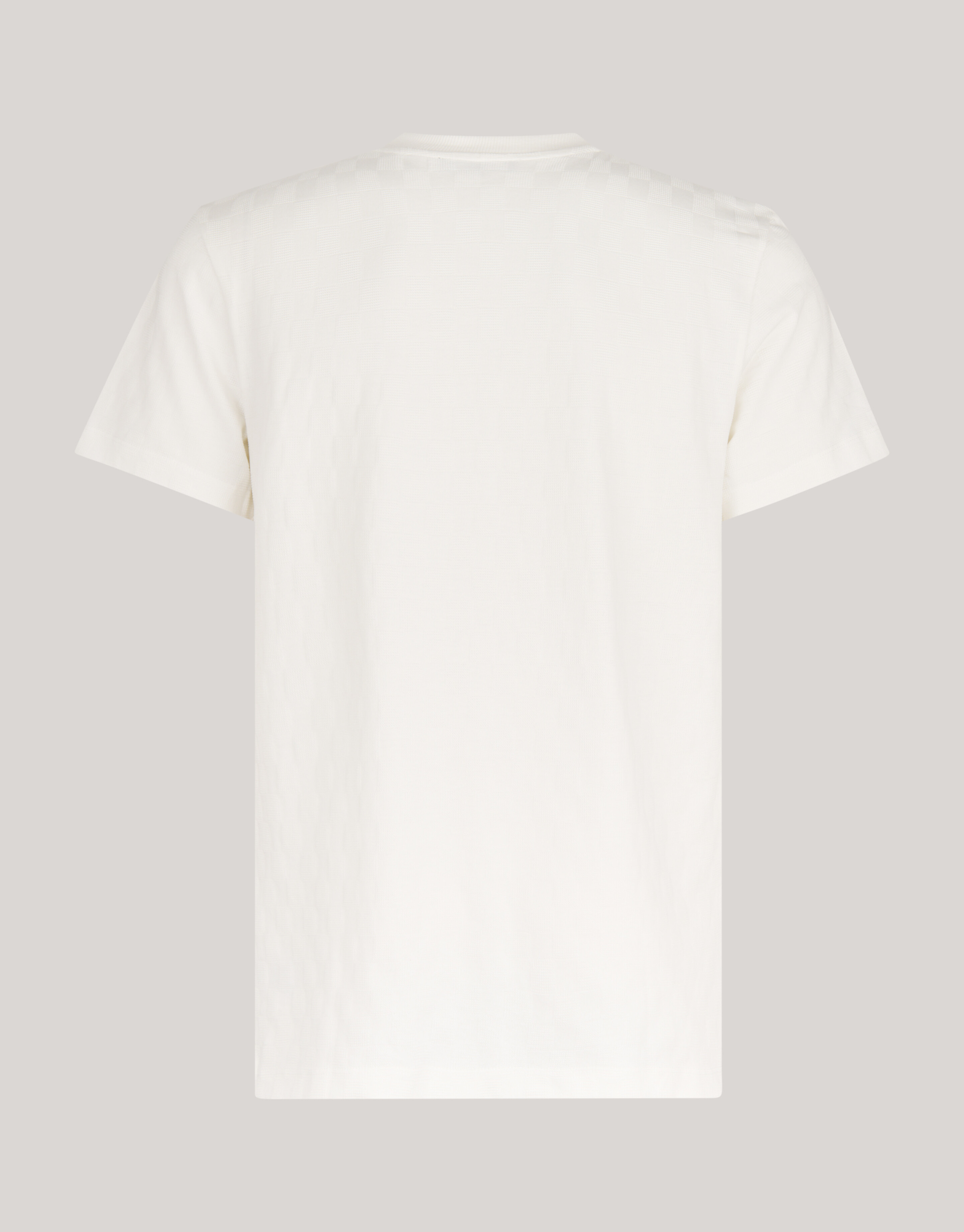 Block Structuur T-shirt Gebroken Wit SHOEBY MEN