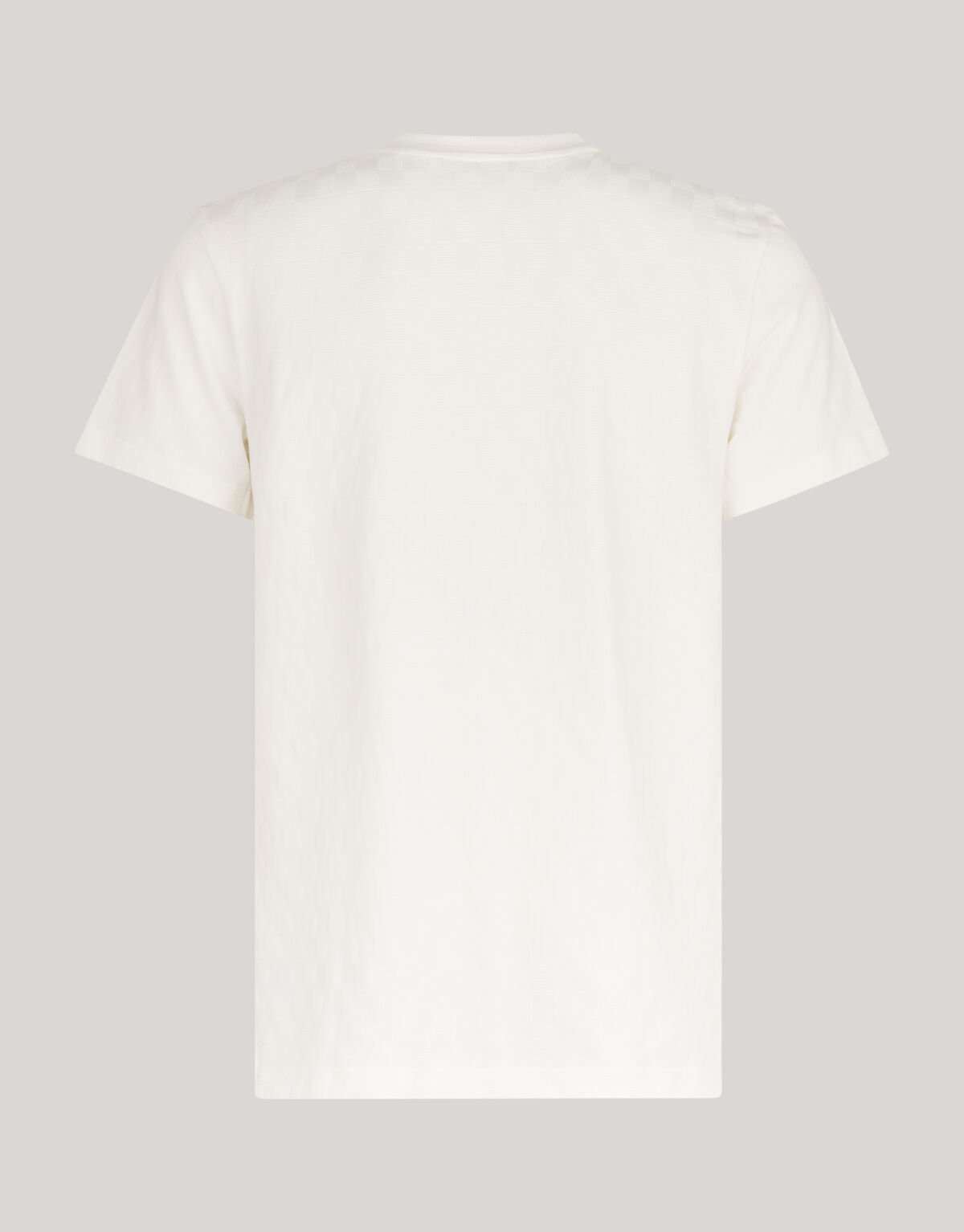 Block Structuur T-shirt Gebroken Wit SHOEBY MEN