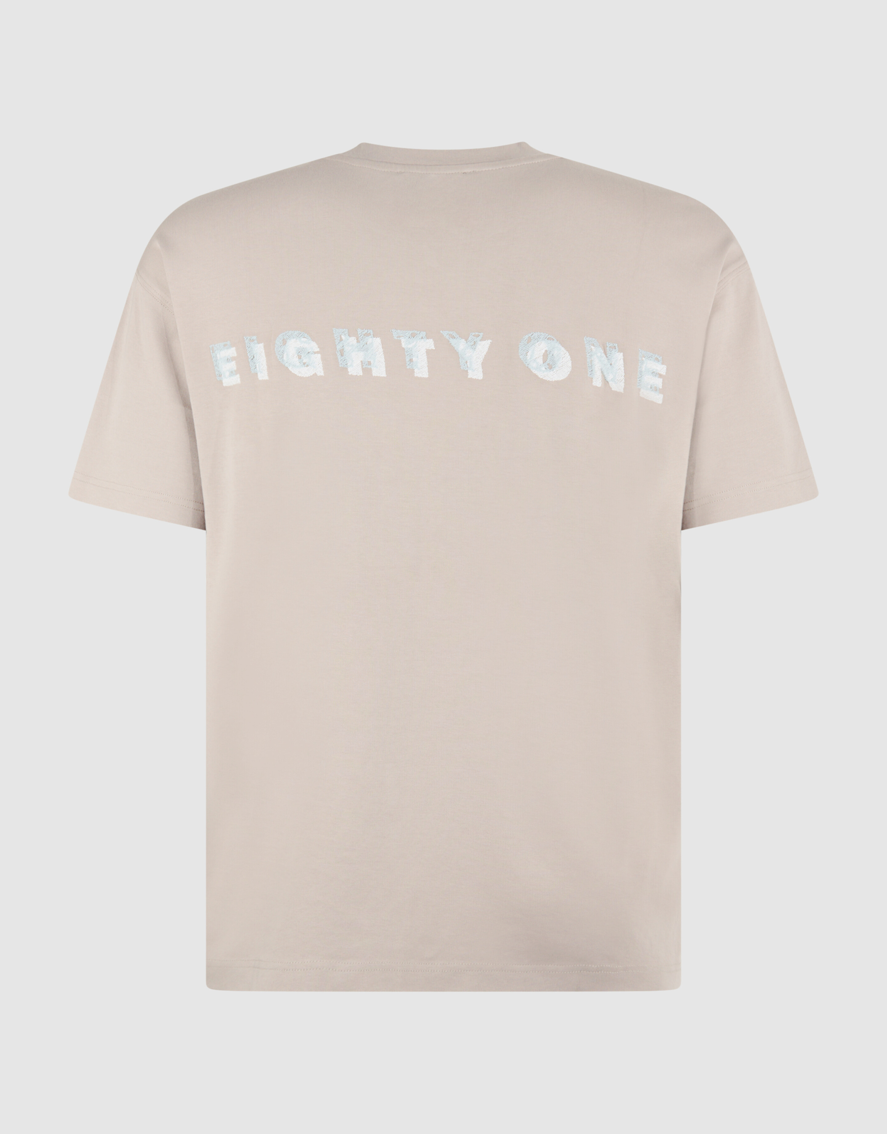 Spark Embroidery T-shirt Lichtbruin SHOEBY MEN