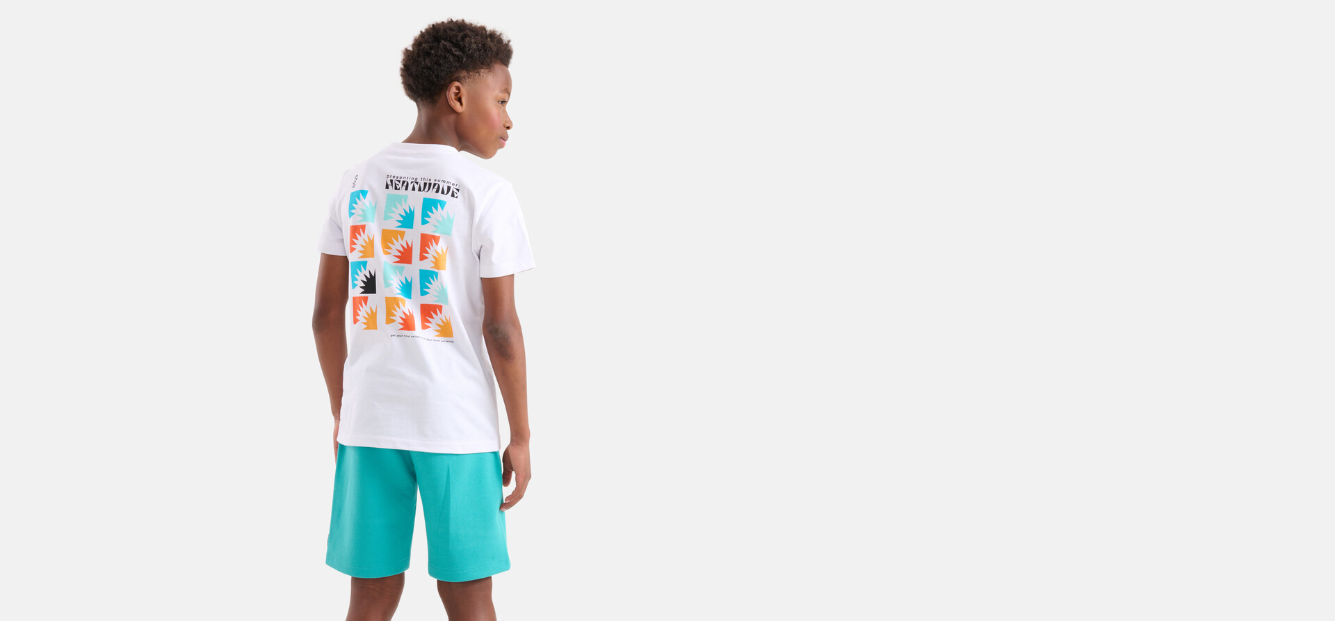Print T-shirt Wit SHOEBY BOYS