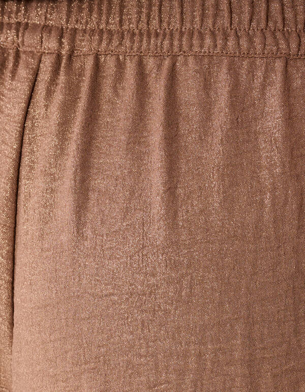 Twist Glitter Broek Bruin SHOEBY WOMEN