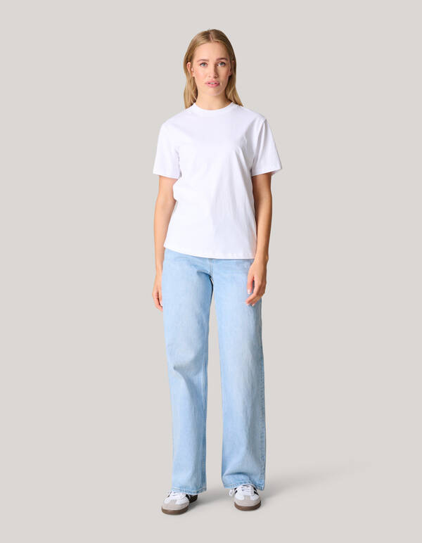 Basis T-shirt Wit SHOEBY WOMEN