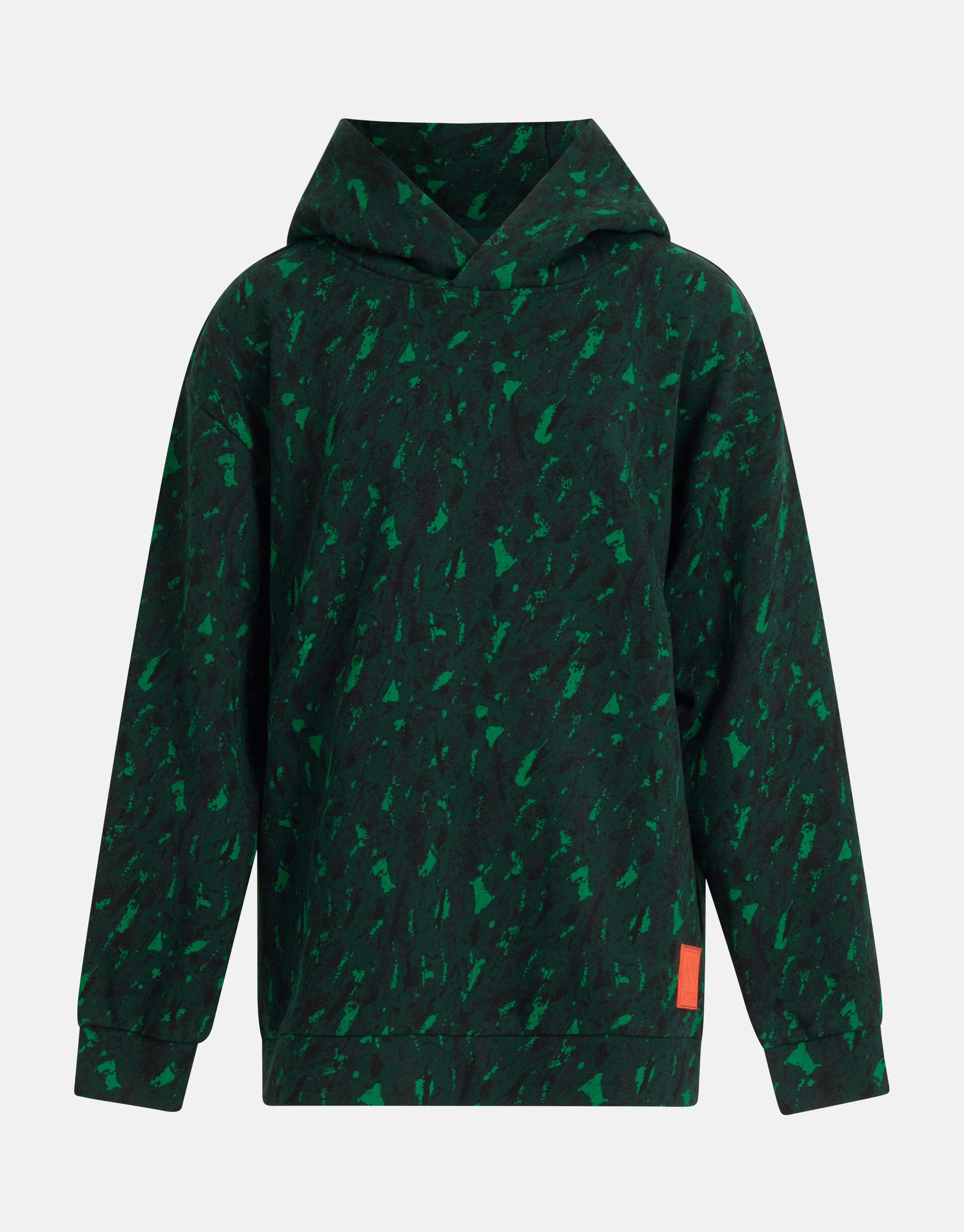 Printed Hoodie Donkergroen SHOEBY BOYS