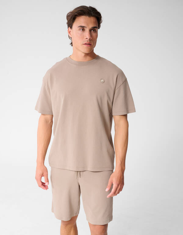 Washed Spark T-shirt Taupe SHOEBY MEN