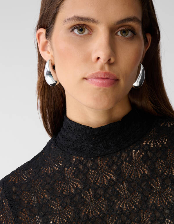 Kanten Top Zwart By Mieke SHOEBY WOMEN