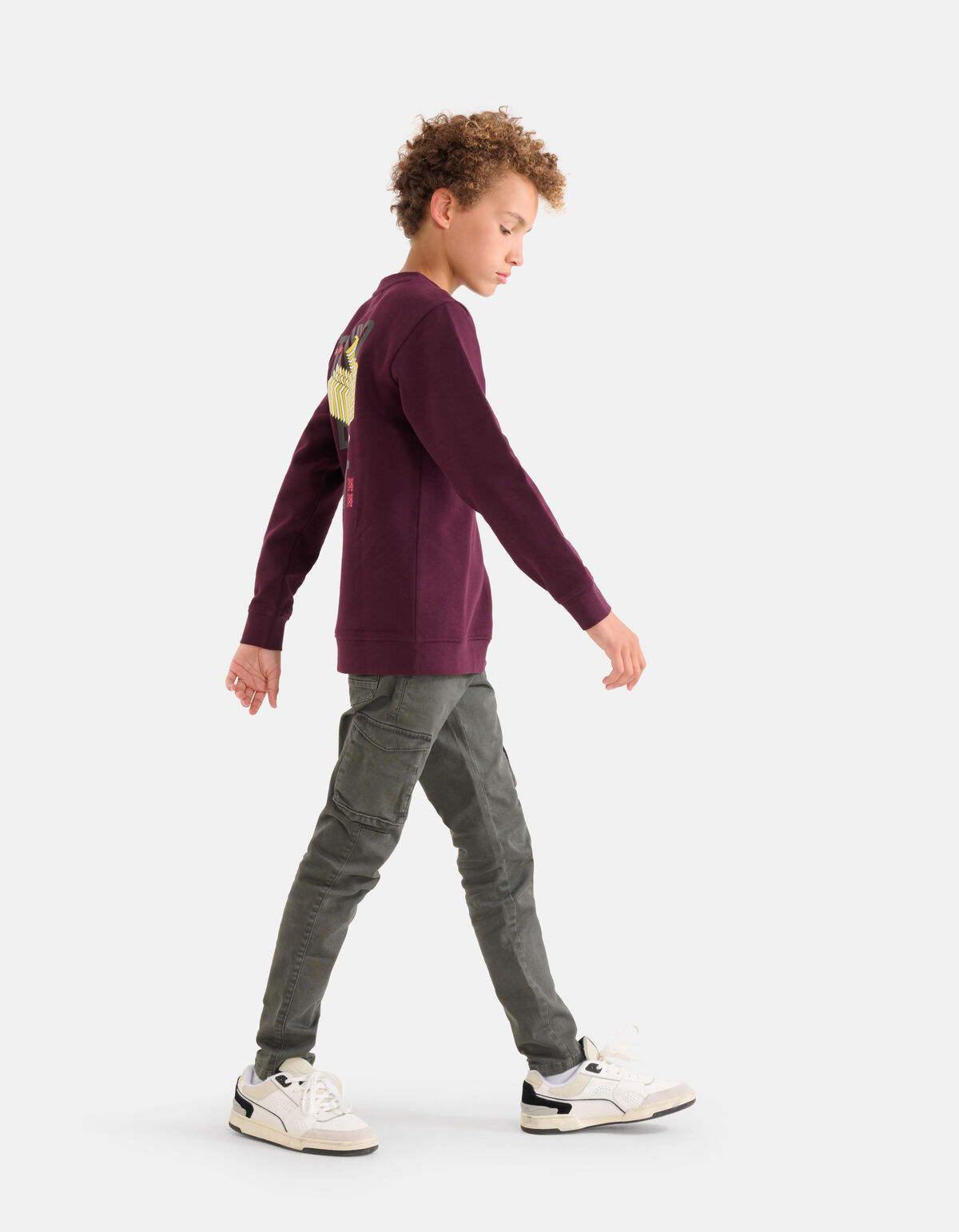 Artwork Sweater Bordeaux SHOEBY BOYS