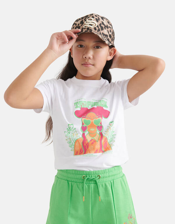 Artwork T-shirt Wit SHOEBY GIRLS