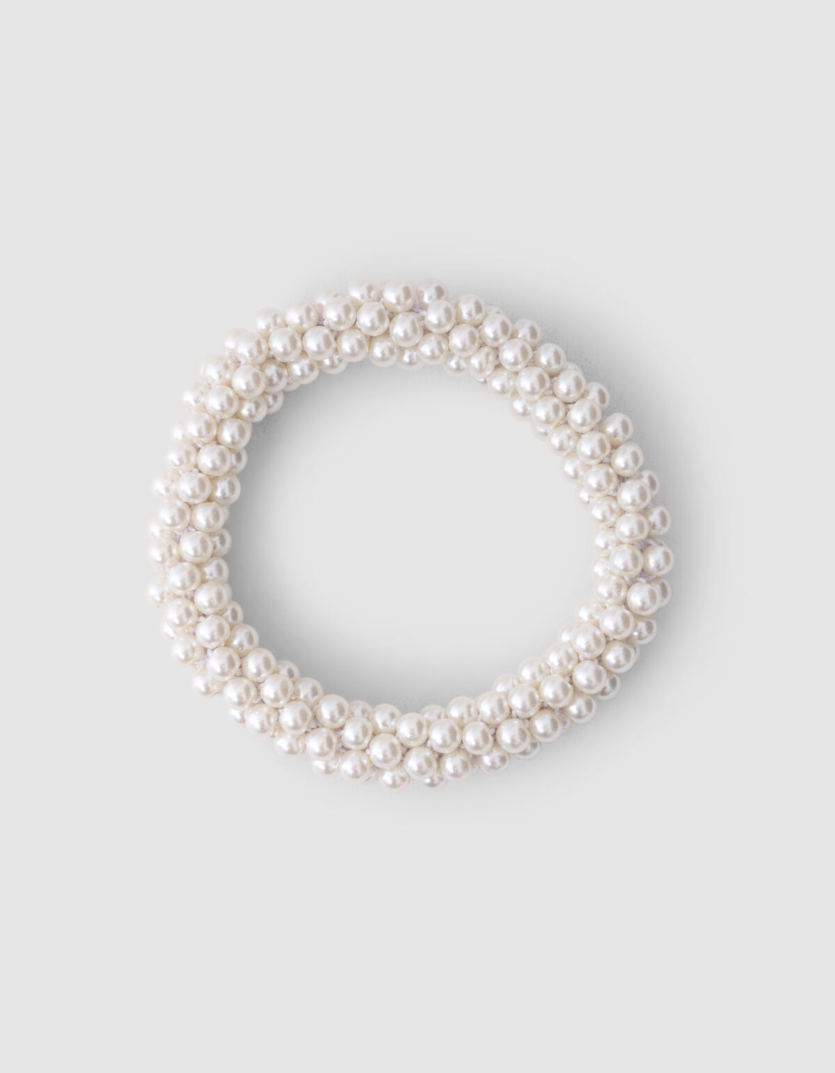 Beaded Haarelastiek Gebroken Wit SHOEBY ACCESSOIRES