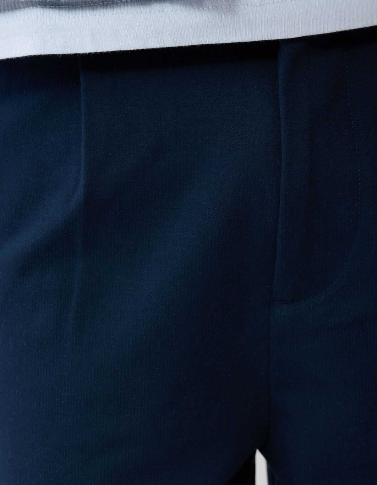 Pleated Regular Fit Broek Donkerblauw SHOEBY MEN