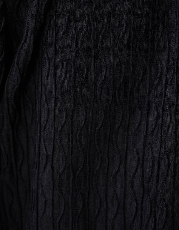 Wavy Structuur Top Zwart SHOEBY GIRLS