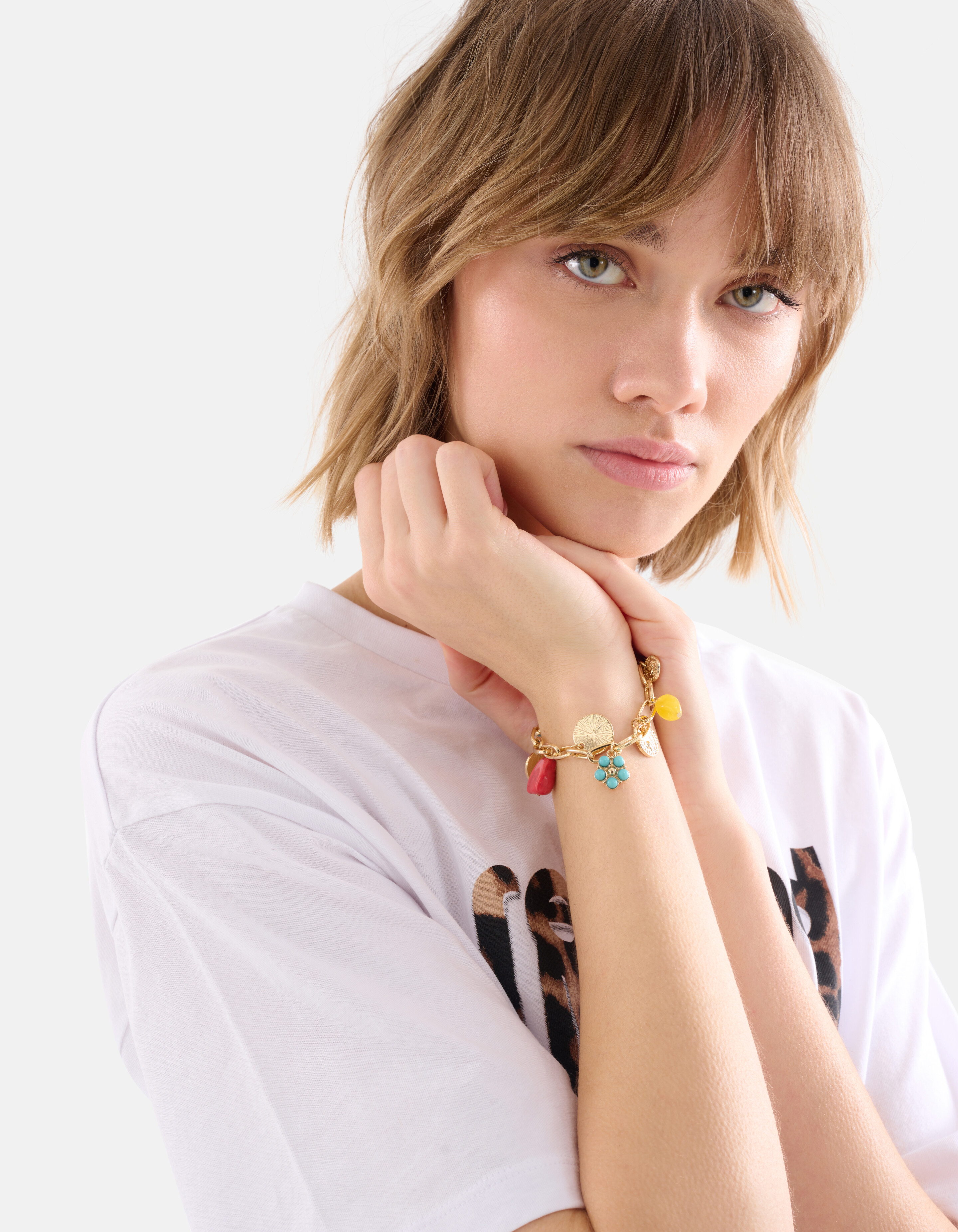 Kralen Coin Armband Goud SHOEBY ACCESSOIRES