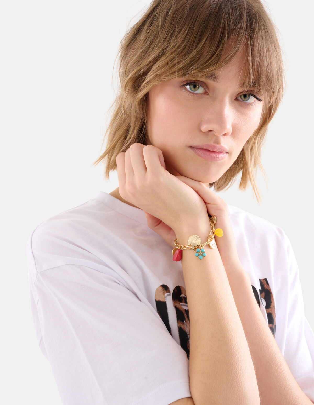 Kralen Coin Armband Goud SHOEBY ACCESSOIRES