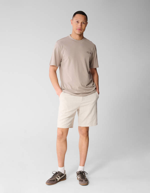 Gradient Logo Artwork T-shirt Lichtbruin SHOEBY MEN