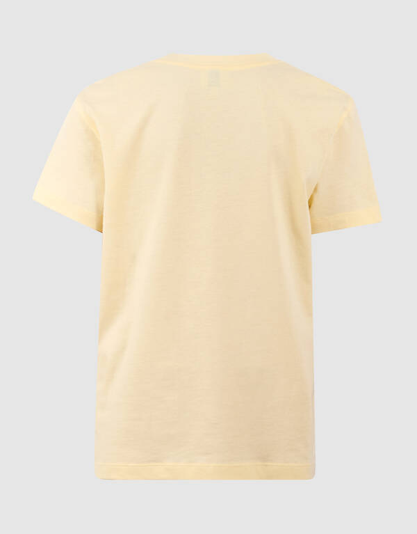 Bisous Glitter Artwork T-shirt Lichtgeel SHOEBY GIRLS