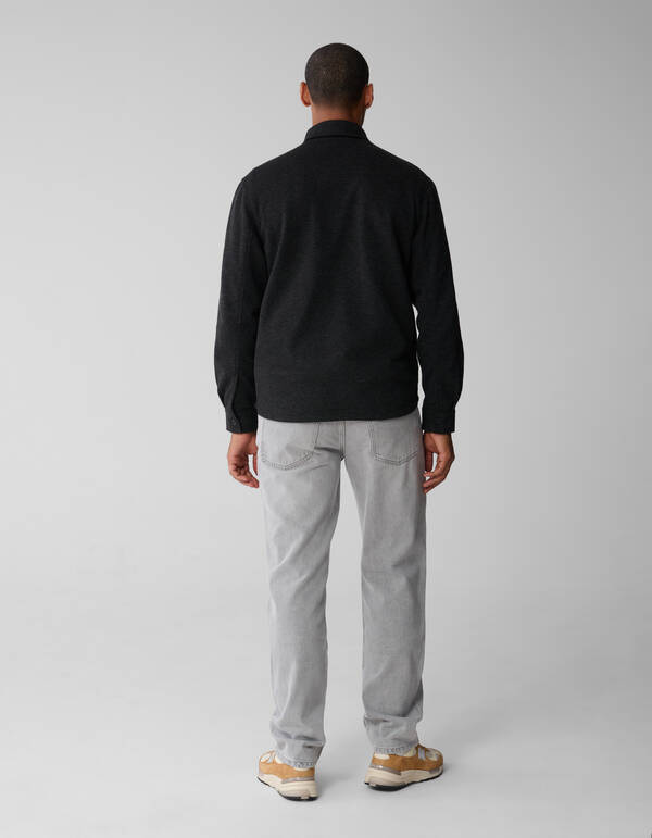 Soft Overshirt Donkergrijs SHOEBY MEN