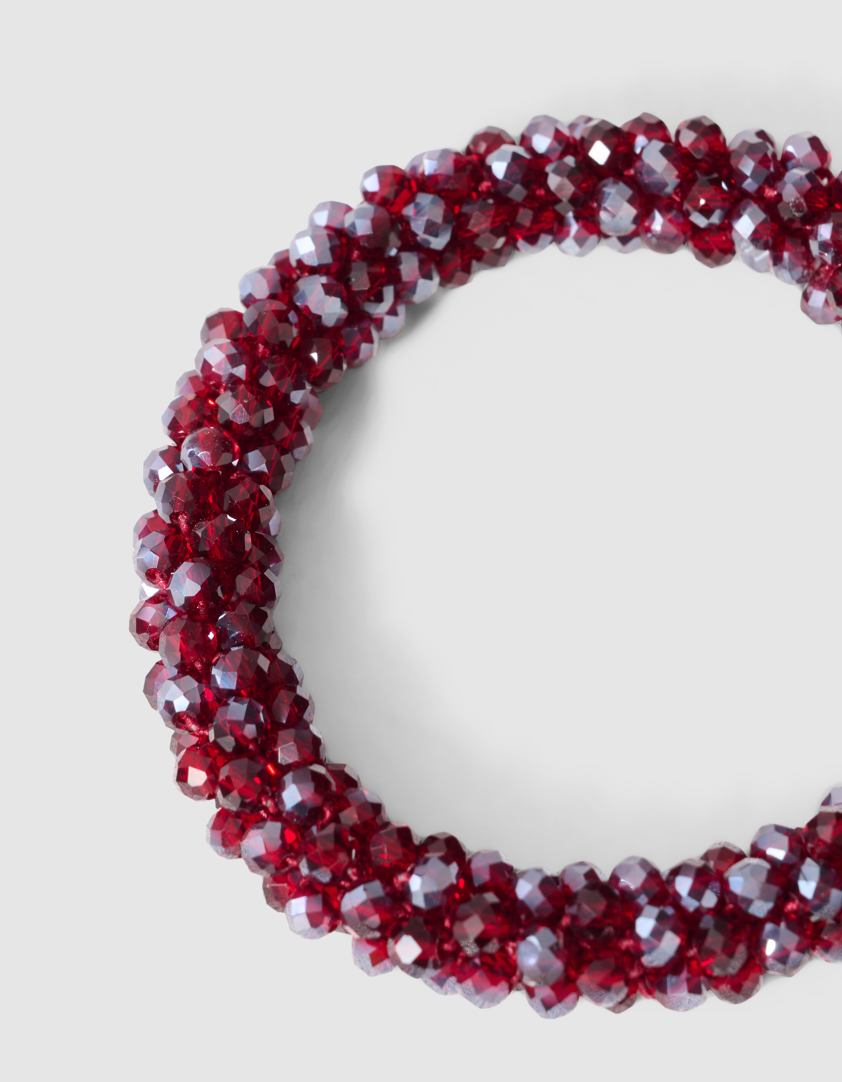 Beaded Elastieken Armband Rood SHOEBY ACCESSOIRES