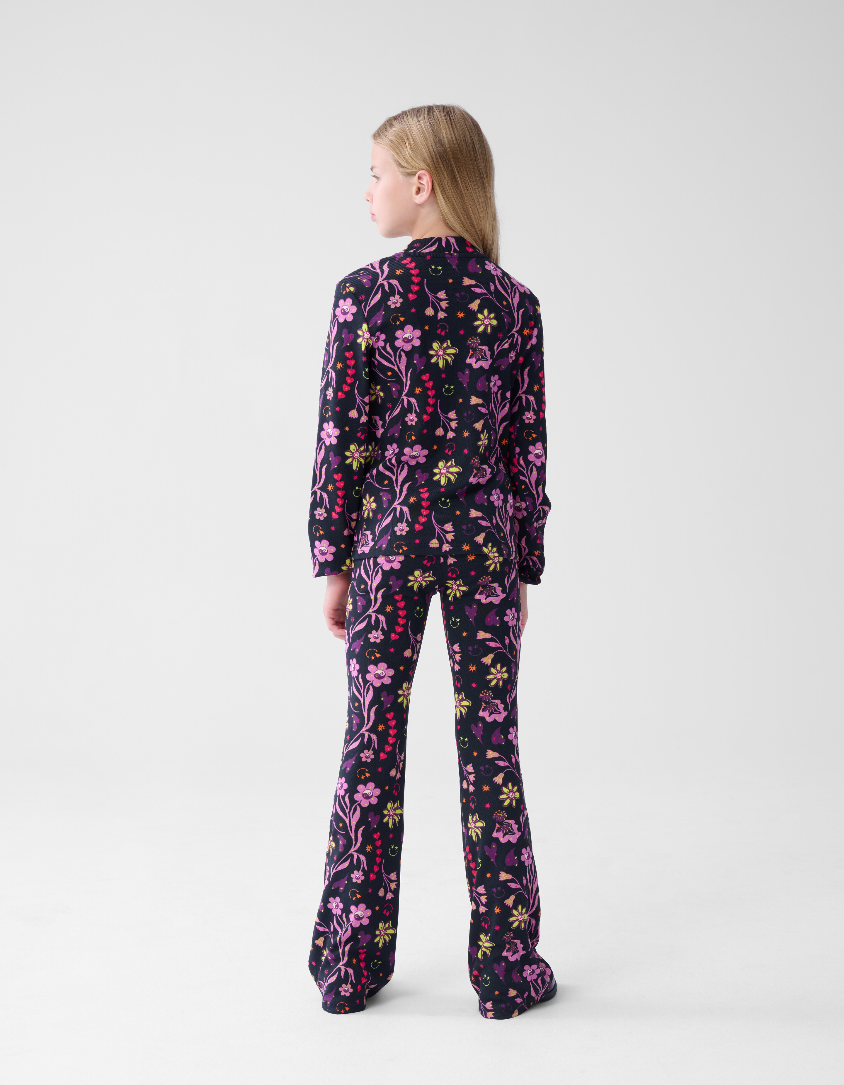 Doodle Print Top Zwart SHOEBY GIRLS