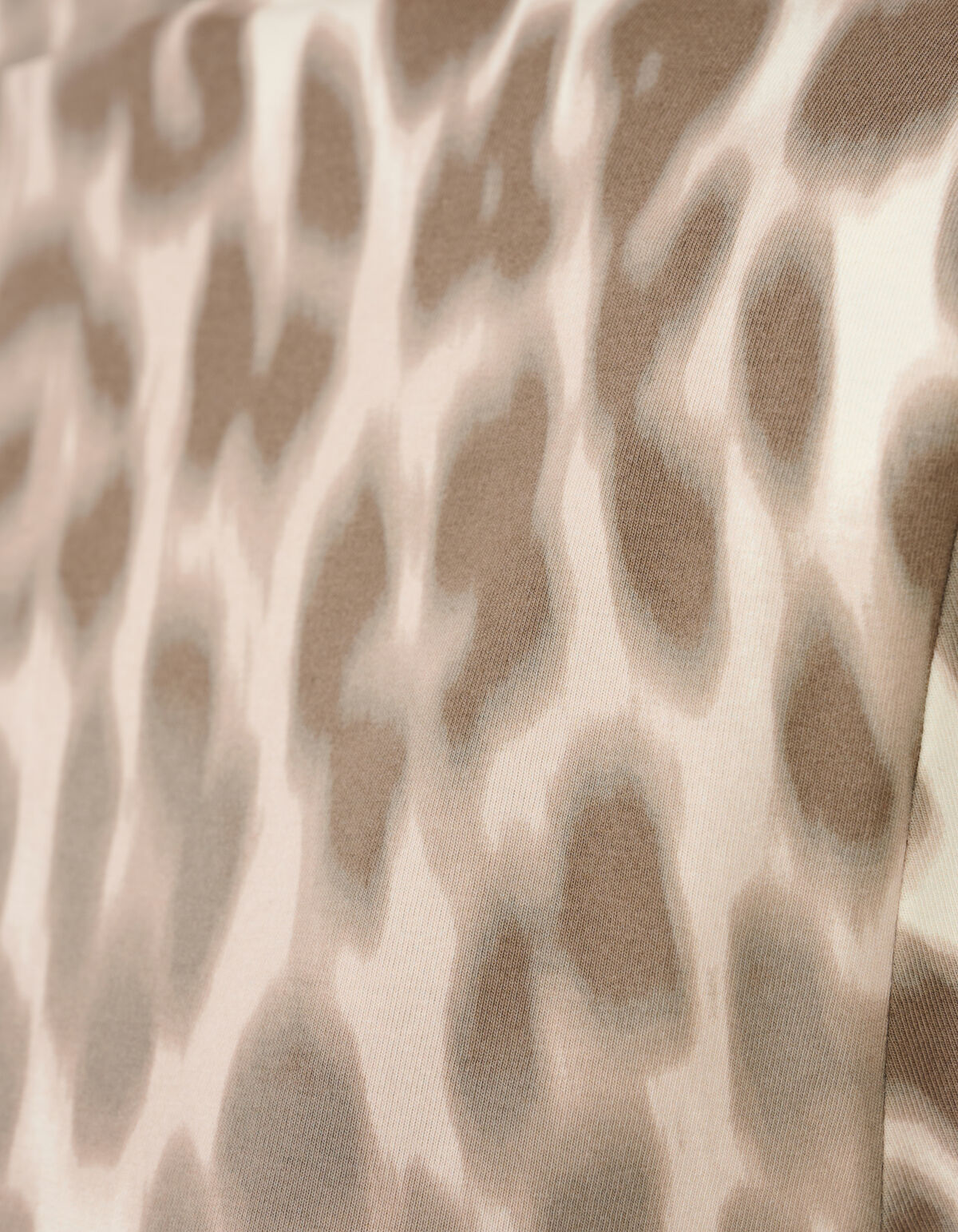 Leopard Padded T-shirt Lichtbruin SHOEBY WOMEN