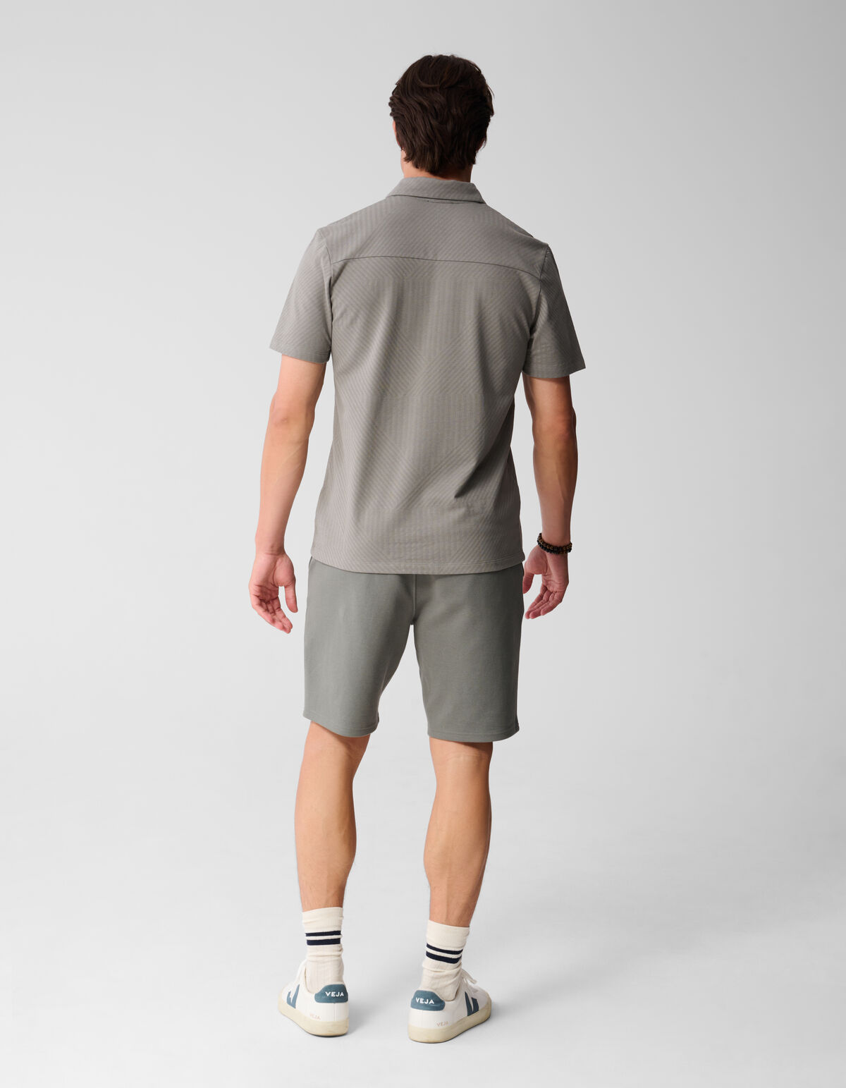 Jacquard Polo Donkergroen SHOEBY MEN