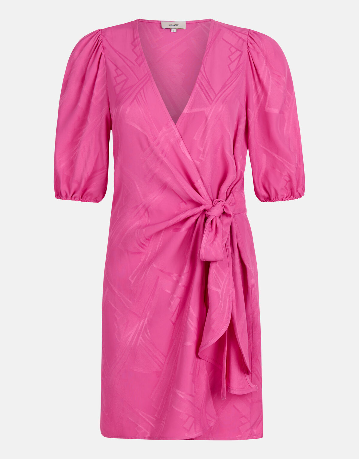 Jacquard Wrap Jurk Roze SHOEBY WOMEN