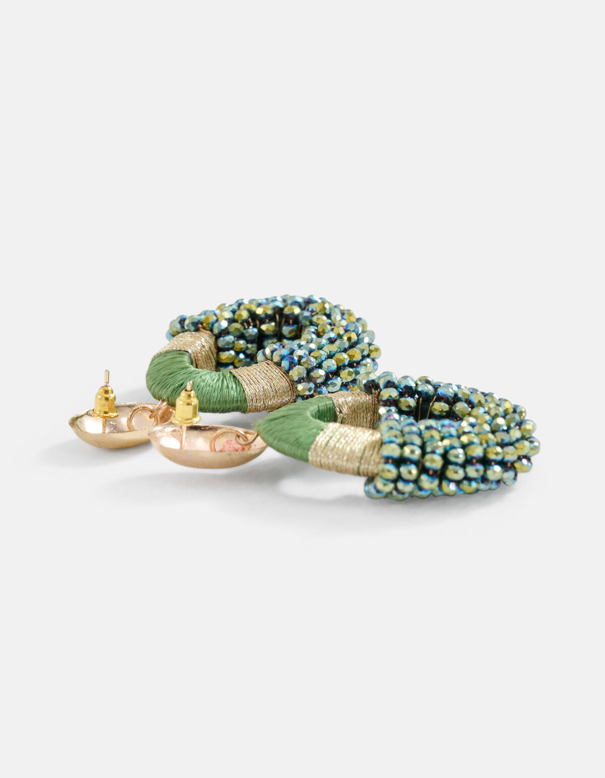 Beaded Oorbellen Groen SHOEBY ACCESSOIRES