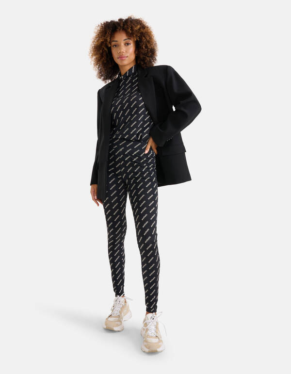 Artwork Travel legging Zwart/Wit SHOEBY WOMEN