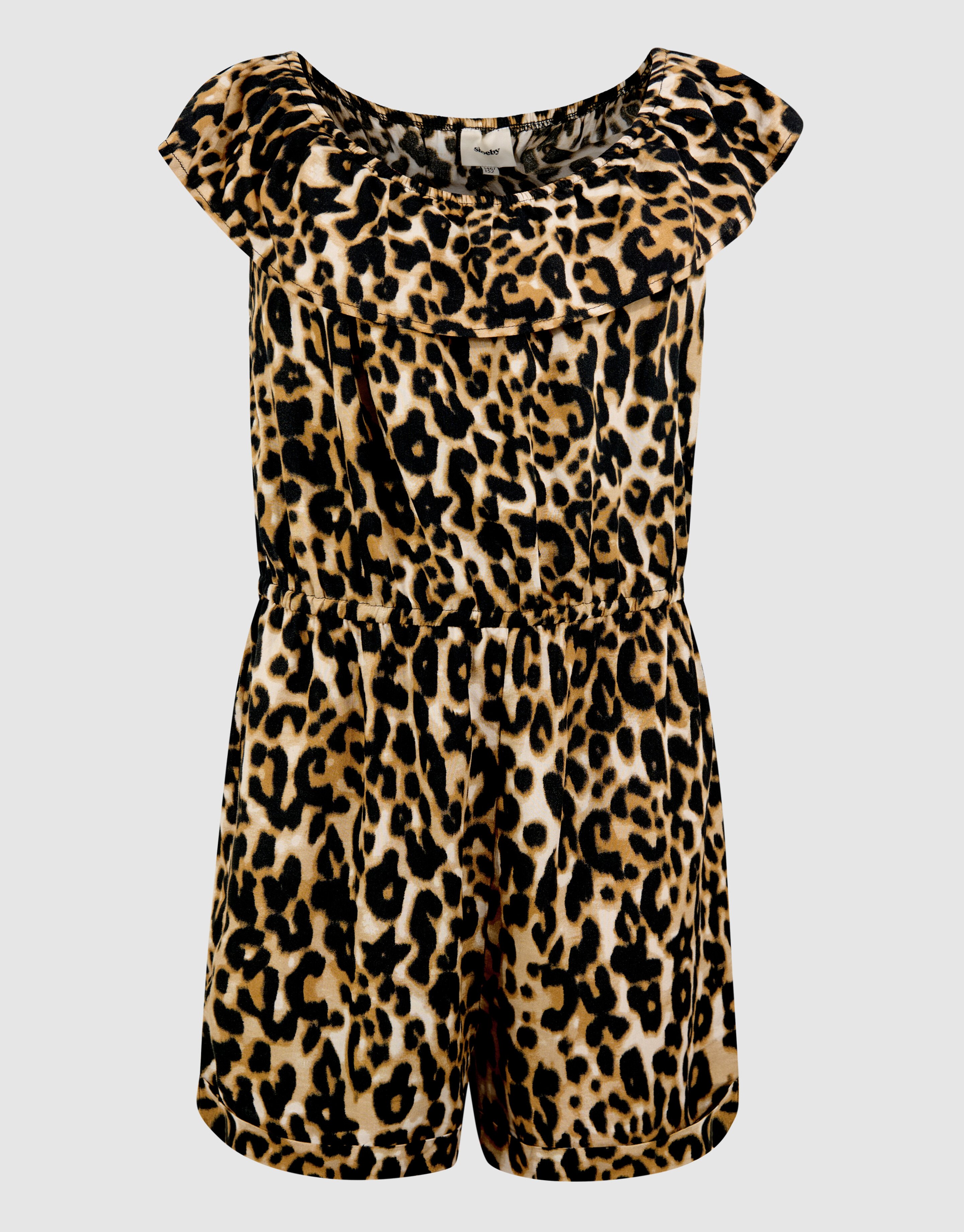 Star Leopard Jumpsuit Lichtbruin SHOEBY GIRLS