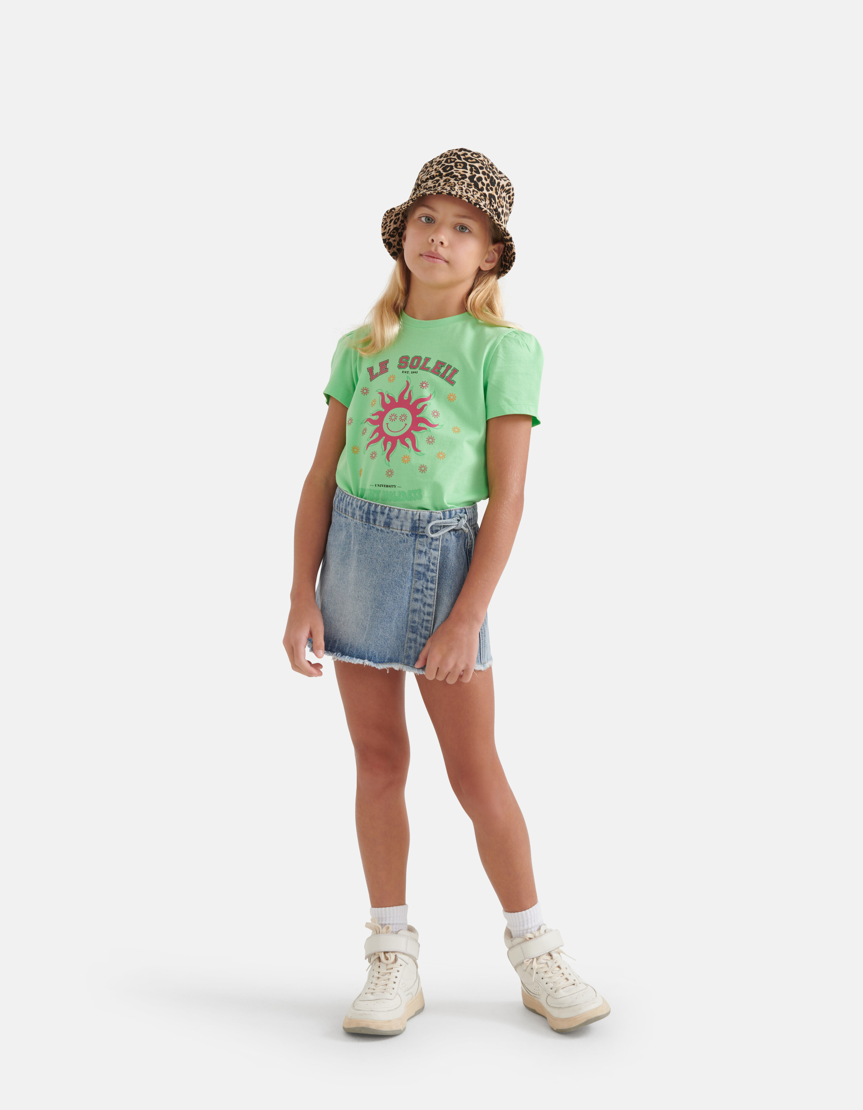 Denim Skort Bleached SHOEBY GIRLS