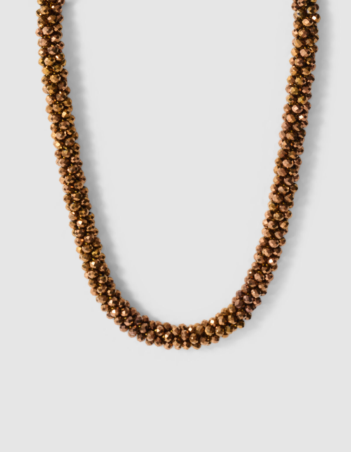 Beaded Elastic Ketting Bruin SHOEBY ACCESSOIRES