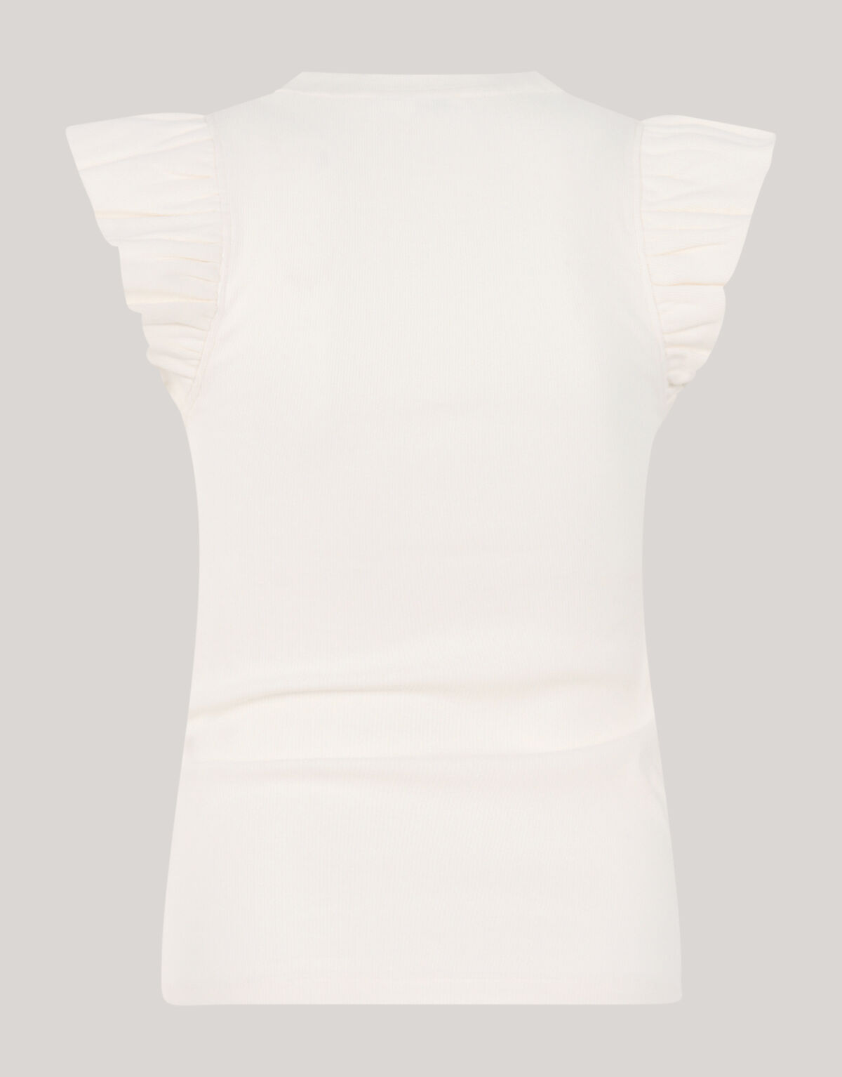 Jersey Ruffle Top Wit SHOEBY WOMEN