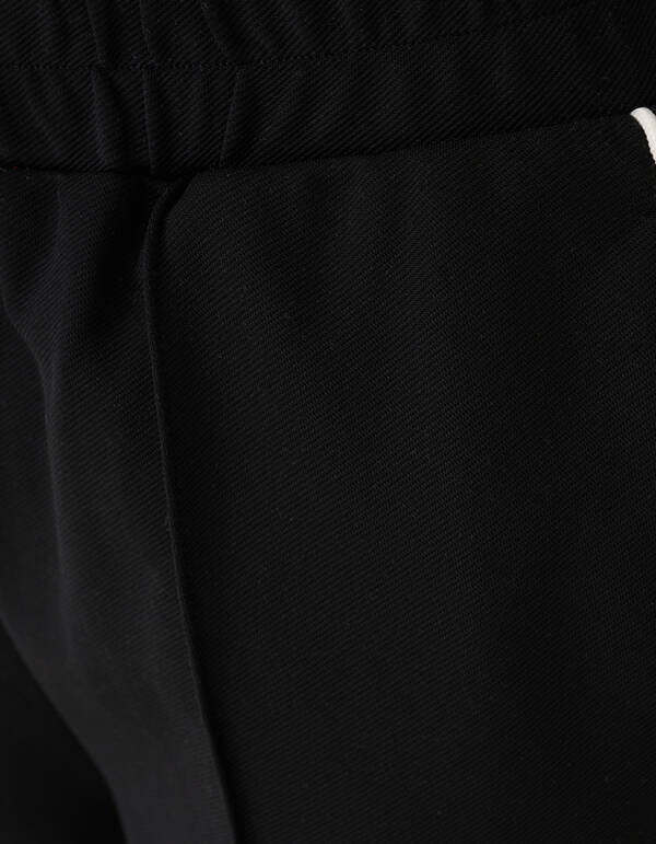 Piping Wide Leg Fit Broek Zwart SHOEBY GIRLS