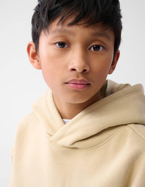 Basis Tekst Hoodie Zand SHOEBY BOYS