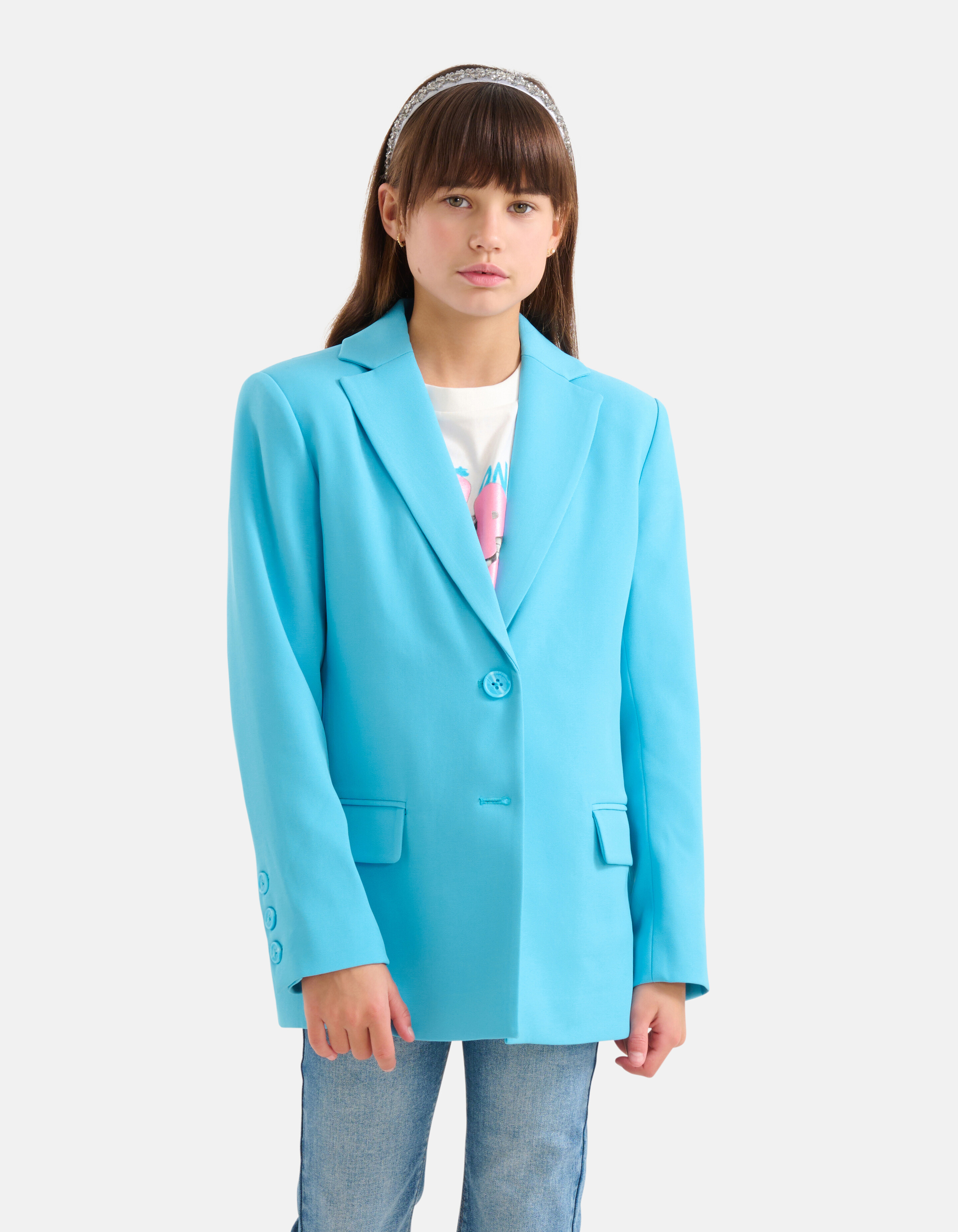 Basis Blazer Blauw SHOEBY GIRLS