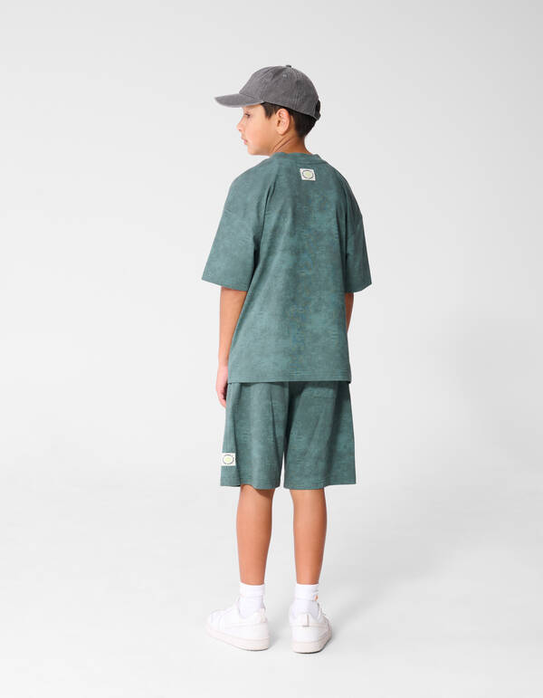 Washed Short Groen SHOEBY BOYS