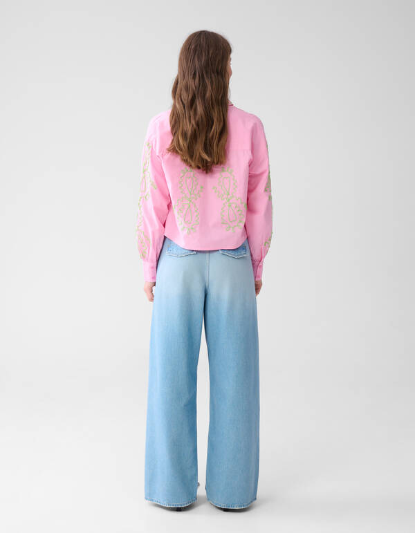 Wide Leg Jeans Bleached SHOEBY WOMEN