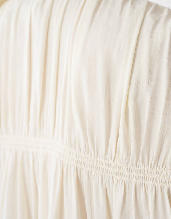 Gathering Blouse Gebroken Wit By Mieke SHOEBY WOMEN