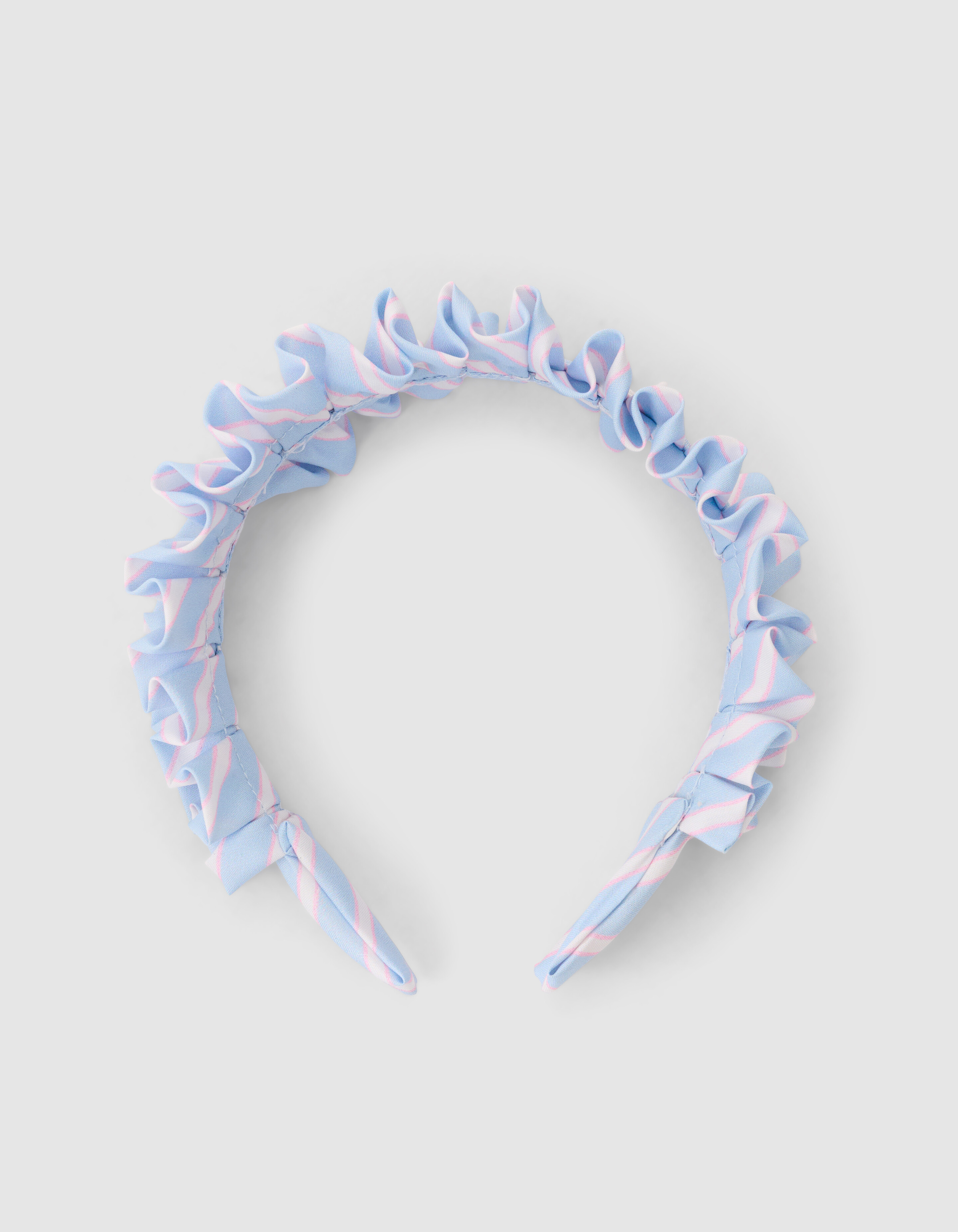 Ruffle Stripe Haarband Blauw SHOEBY ACCESSOIRES