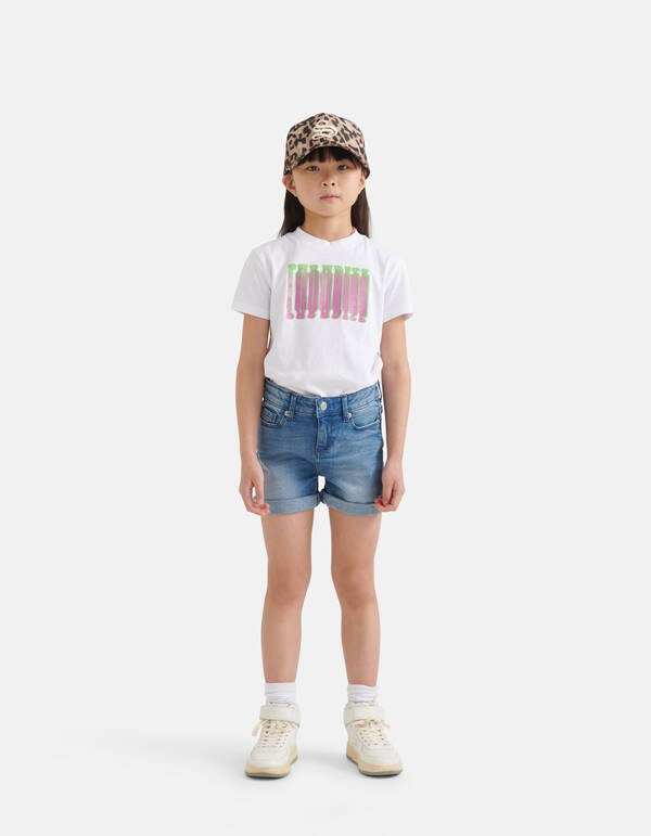 Loose Fit T-shirt Wit SHOEBY GIRLS